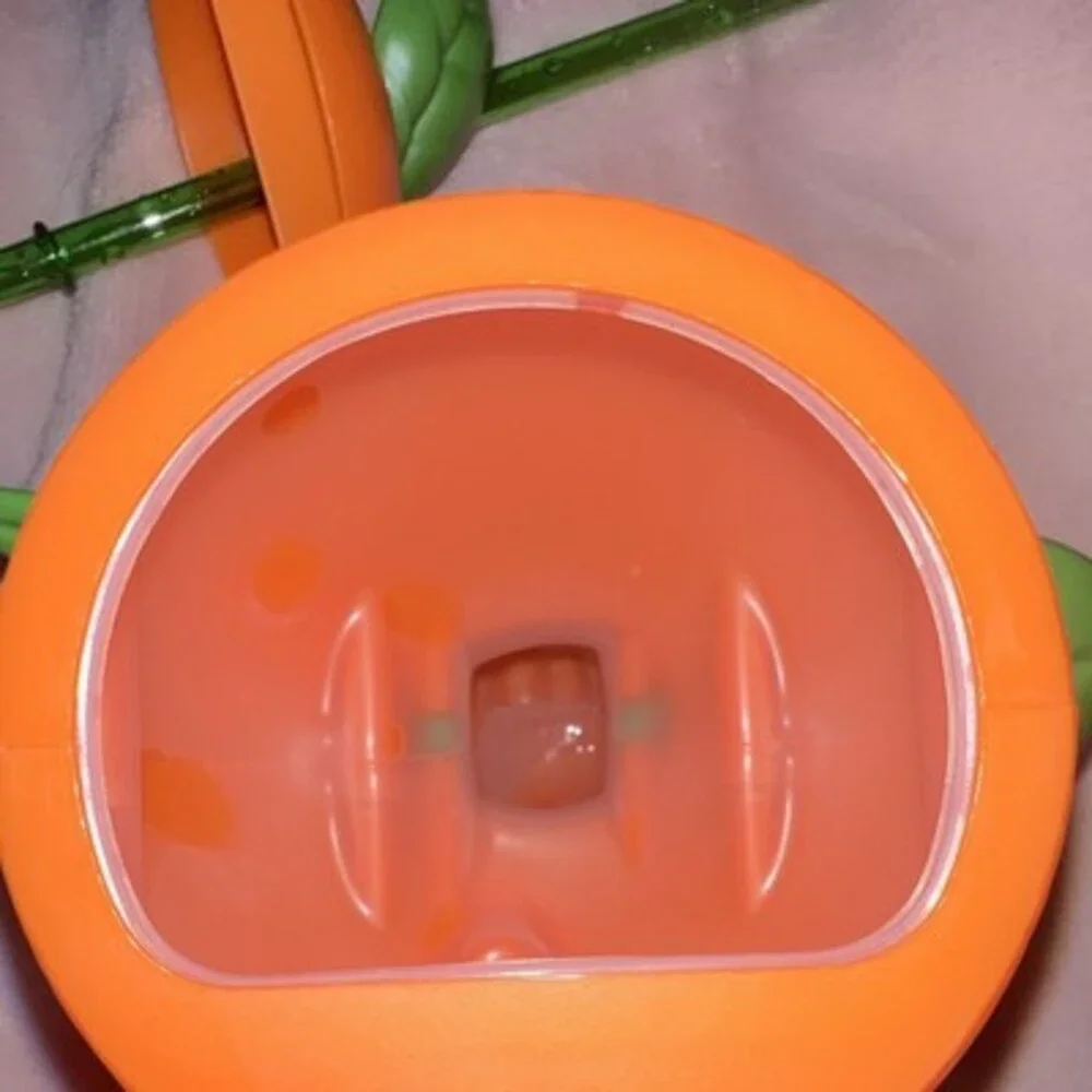 Disney Parks Orange Bird Citrus Figure Container w/ Straw